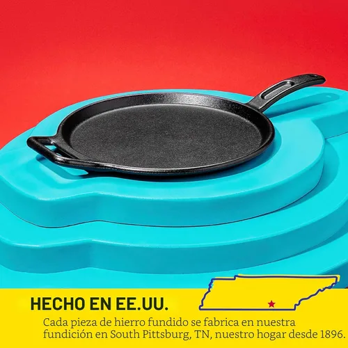 Miniatura 6 de Lodge BOLD Plancha de Hierro Fundido Sazonado de 12 Pulgadas, Utensilios de Cocina de Diseño Vanguardista
