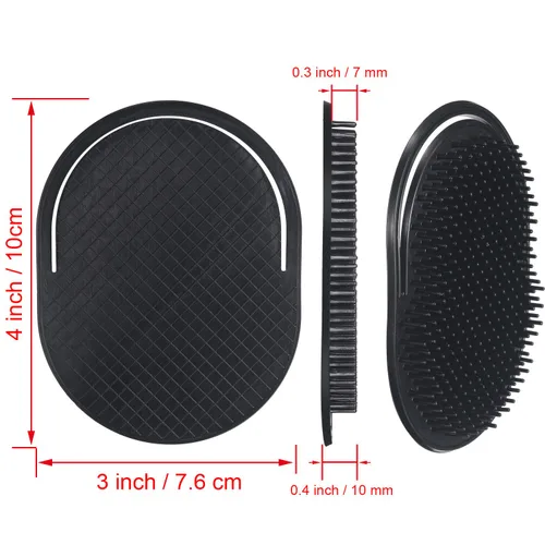 Miniatura 4 de BBTO Peines de palma de bolsillo suaves y portátiles, champú, peine, masajeador de pelo, cepillo de mano para hombres, mascotas, hogar, oficina