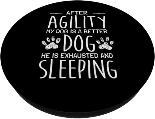 Miniatura 2 de Dog Agility Handler - Agility Dog Sports - Dog Agility PopSockets Adhesive PopGrip