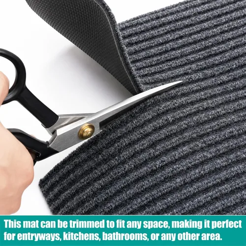 Miniatura 7 de ITINA Tapete largo para puerta de 3 x 10 pies, resistente e impermeable, tapete de entrada para interior y exterior, tapete absorbente con respaldo