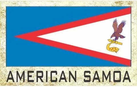 Imanes para frigorífico con bandera - Americas GRP 2 (paquete de 1, País: Samoa Americana)