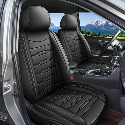 Miniatura 18 de AOMSAZTO Fundas de asiento de automóvil de ajuste personalizado para Cadillac ATS 2013-2018, fundas de cojín de vehículo, protectores de asiento