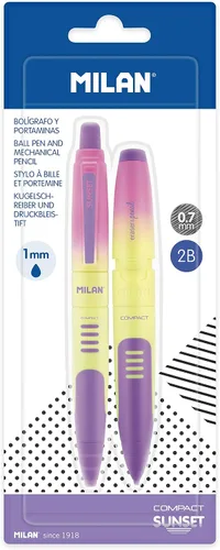 Miniatura 4 de MILAN Blister pack 1 bolígrafo + 1 lápiz mecánico COMPACT Sunset