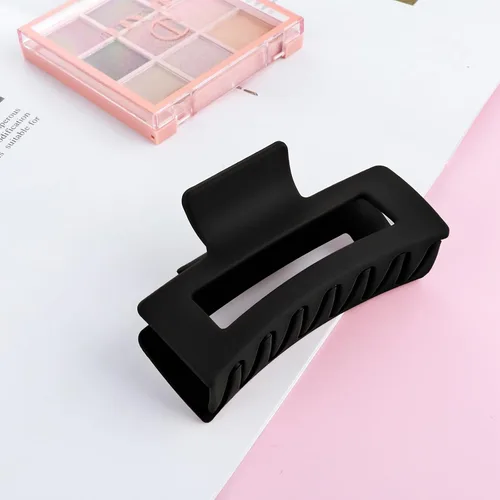 Miniatura 6 de WLLHYF Pinzas cuadradas de 3.5 pulgadas para el cabello, pasadores mate antideslizantes, horquillas de sujeción fuerte, pinzas de plátano medianas