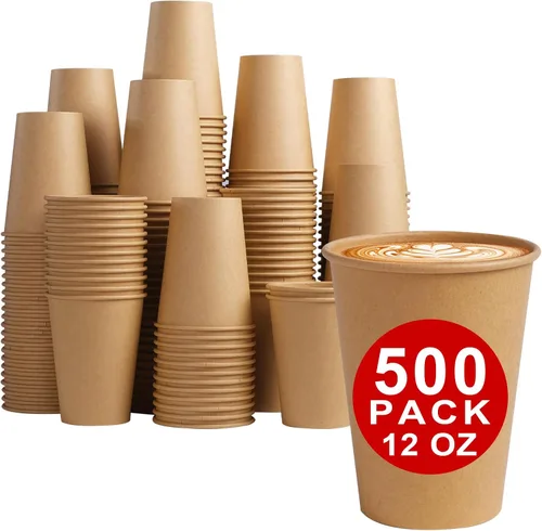 Miniatura 16 de Lamosi Tazas de papel desechables de 5 oz - 300 unidades, tazas de papel kraft para baño y enjuague bucal, tazas de café expreso de 5 onzas