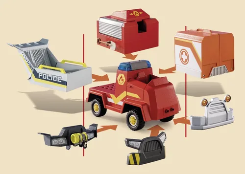 Miniatura 5 de Playmobil Duck On Call - Vehículo de emergencia de la brigada de bomber