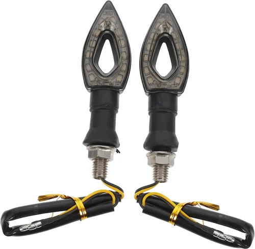 Mikinona Kit de luces de motocicleta, 2 indicadores de señal de giro, luces de giro para una conducción segura