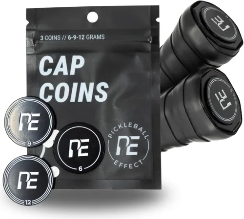 Miniatura 7 de Pala de pickleball con monedas de ajuste de peso y gorra de efecto pickleball – Mejora la velocidad de la mano y reduce la sensación de cabeza