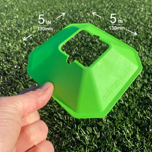 Miniatura 4 de QUICKPLAY Conos de fútbol - Juego de 20 Conos deportivos compactos altamente visibles