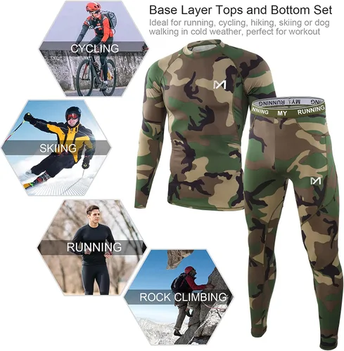 Miniatura 6 de MEETYOO - Ropa interior térmica para hombre, conjunto de calzoncillos largos, capa base de invierno, para esquí y correr