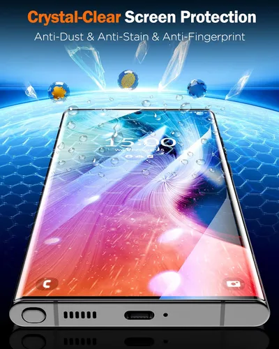Miniatura 6 de LK Paquete de 2 para Samsung Galaxy S22 Ultra Protector de Pantalla, [Película de Nano Cerámica GAME-CHANGER] [Dureza 9H+]