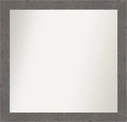 Miniatura 76 de Amanti Art Espejo de baño gris para sobre el fregadero, 31 x 48 pulgadas, espejo de tocador rectangular estrecho de color gris, marco de madera