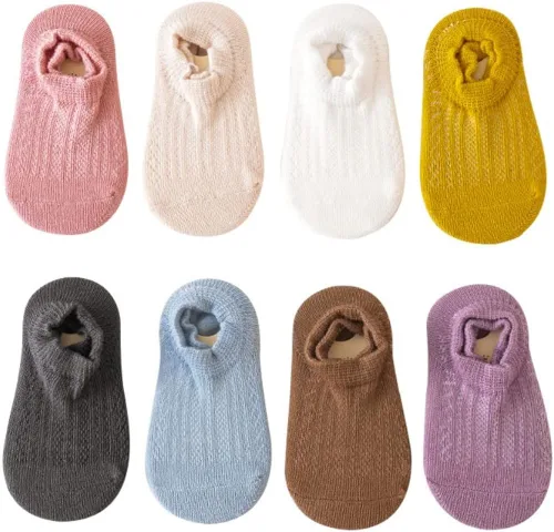 Miniatura 2 de Baby Boys Girls Non-Slip Socks Infants Toddler Combed Cotton Sock Cartoon Socks Anti-Slip Crew Socks