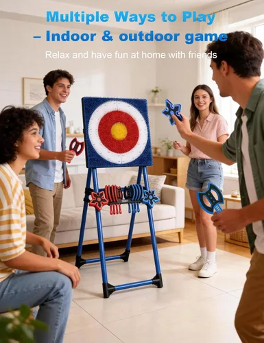 Miniatura 4 de Axe Throwing Game for Backyard with 8 Axes & 8 Star Darts,Axe Throwing Game Set for Indoor & Outdoor,Yard,Camping,Backyard