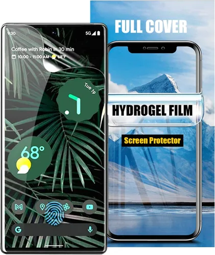 Miniatura 10 de LOOKSEVEN Paquete de 3 protectores de pantalla de poliuretano termoplástico suave transparente compatibles con Google Pixel 6, película protectora
