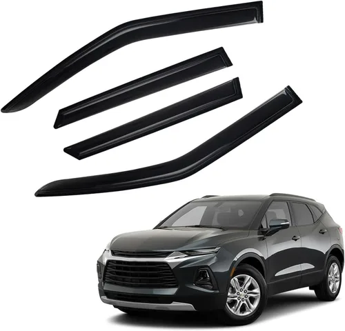 Miniatura 10 de Protectores de lluvia compatibles con modelos Trailblazer/GMC Envoy 2002-2009 para 5 pasajeros, visera de ventana lateral, deflector de viento