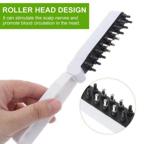 Miniatura 5 de Beavorty Peine guía líquido con aplicador de suero de pelo Roller Ball para masaje del cuero cabelludo y estimulación de la circulación sanguínea