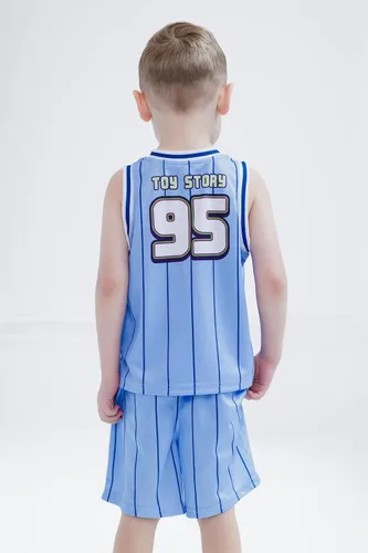 Miniatura 4 de Conjunto de playera y pantalones cortos de baloncesto para niños de Disney – Atuendo deportivo para niños pequeños y grandes (2T-10/12)
