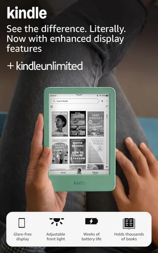 Miniatura 9 de Amazon Kindle 16 GB (último modelo): El Kindle más ligero y compacto, con cambios de página más rápidos y mayor relación de contraste para una mejor