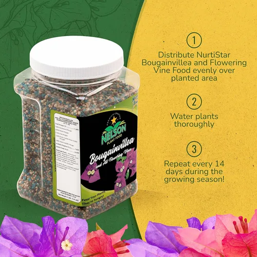 Miniatura 5 de Nelson Plant Food Para todas las vides florecientes, trompeta de buganvilla, glicina, madreselvas, fertilizante granular para interiores