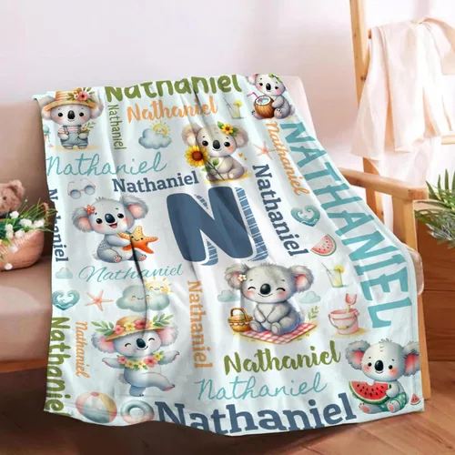 Miniatura 35 de Manta preescolar personalizada de bulldog para bebés, niños y niñas, sábanas de franela personalizadas súper suaves y ligeras, decoración para cuna