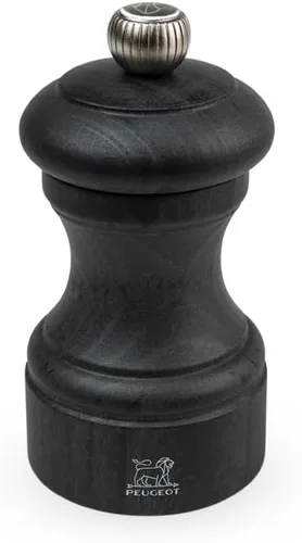 Molinillo de sal manual de madera, colección grafito, 10 cm - 4"