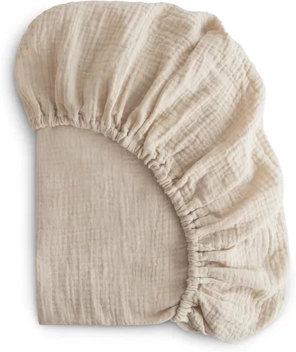 Miniatura 16 de mushie Sábana bajera ajustable de muselina extra suave para cuna MINI 24" x 38" (Arcoíris)