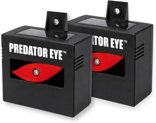 Predator Eye–Aspectek–Ahuyentador nocturno de animales a energía solar, 2 unidades, resistente al agua, control de animales, animales nocturnos, uso