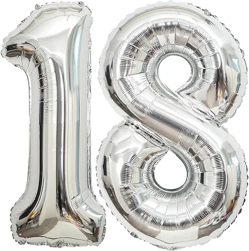 Miniatura 20 de Globos de 0 números plateados 0 globos de número 40 pulgadas número 0 globos de aluminio Mylar