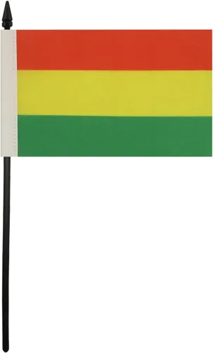 Miniatura 283 de AZ FLAG Sierra Leone Bandera de mesa 5'' x 8'' - Bandera de escritorio de Sierra Leona 21 x 14 cm - Bastón y base de plástico negro