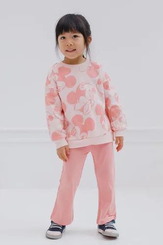 Miniatura 18 de Disney Minnie Mouse - Conjunto de sudadera de forro polar y leggings acampanados, tallas para bebés y niños grandes (18 meses - 10-12)