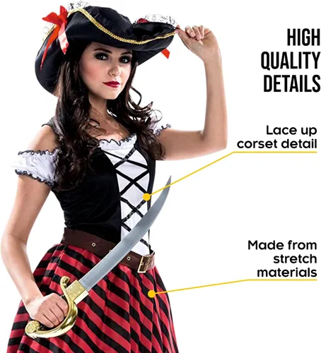 Miniatura 3 de Morph Women's Adult Pirate Costume, Women's Adult Pirate Costume, Women's Pirate Costume, Women's Pirate Costume, Women's Pirate Costume, Halloween