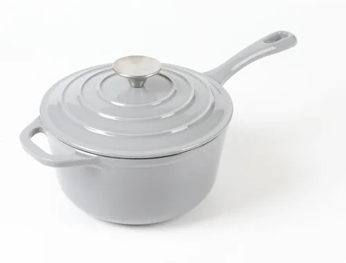 Miniatura 6 de HAWOK Mini cacerola de hierro fundido de 2.65 cuartos de galón, 8 pulgadas con tapa, pre-sazonada