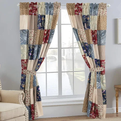 Miniatura 24 de Cozy Line Home Fashions - Juego de ropa de cama reversible de 100% algodón con patchwork real cosido a mano, color mostaza amarilla, estilo granja