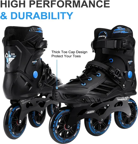 Miniatura 5 de Patines en línea para hombres y mujeres, patines de 3 ruedas para hombres y mujeres, patines de carreras de velocidad en línea de alto rendimiento