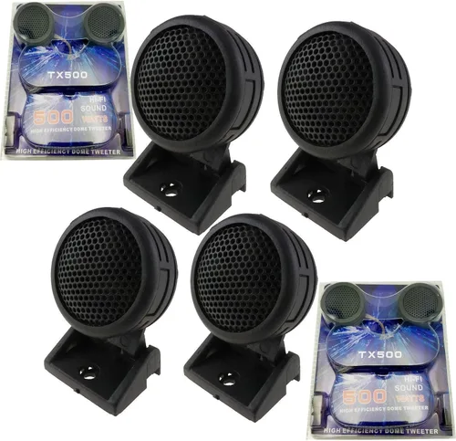 Miniatura 4 de TX 5 pares de 500 vatios Super Car Audio Dome Tweeters 2500W potencia máxima total