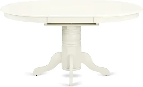 Miniatura 7 de East West Furniture AVBO5-LWH-LC - Juego de comedor de 5 piezas que incluye una mesa de comedor ovalada con hoja de mariposa y 4 sillas tapizadas