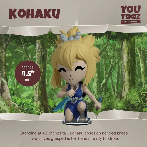Miniatura 2 de Youtooz Figura de Dr. Stone Kohaku, figura de acción de anime de 4.1 pulgadas, Kohaku altamente detallado coleccionable por Youtooz Dr. Stone