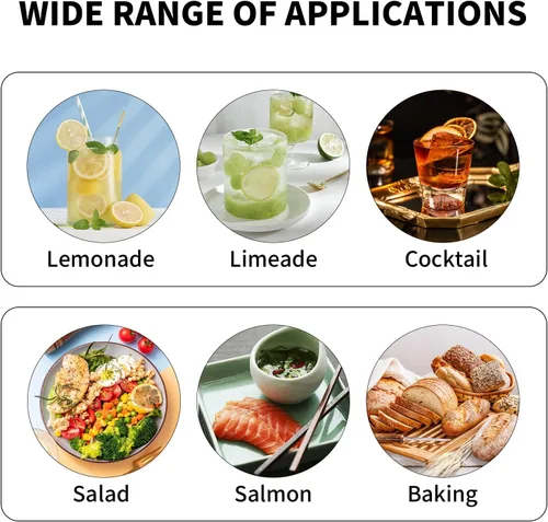 Miniatura 5 de Exprimidor manual de limón de acero inoxidable duradero, exprimidor de cítricos de mano para una extracción eficiente del jugo de limón, lima