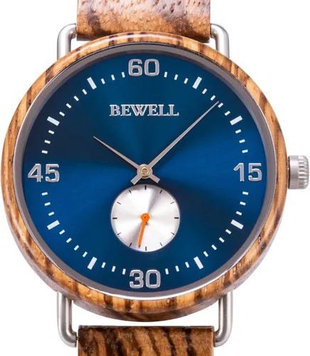 Miniatura 3 de BEWELL Wood Watches for Men Minimalist Style Quartz Stainless Steel Combined Wooden Watches Mens