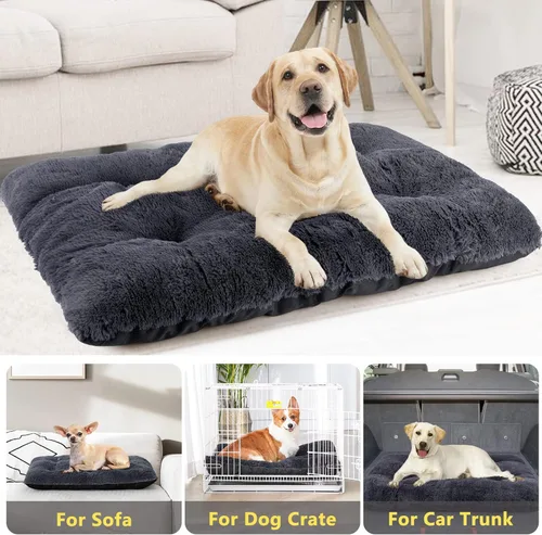 Miniatura 6 de JOEJOY Almohadilla grande para cama para perro, cama de lujo lavable para perros, almohadilla suave antideslizante para perros grandes, medianos