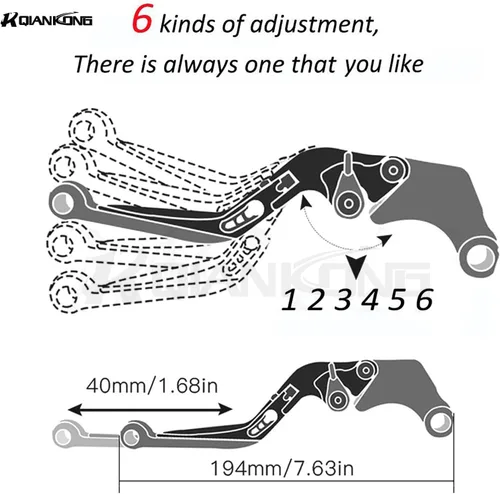 Miniatura 6 de Juego de palancas de embrague de freno de motocicleta MT09 plegable extensible CNC Fit MT09 2013-2025 MT09 SP 2017-2025 MT 09 Tracer 2015-2025 MT 09