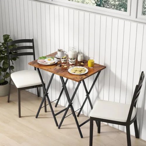 Miniatura 6 de Acovy Juego de 2 Mesas Bandeja para TV, Bandeja de Cena para TV, Mesa Plegable, Mesas-Bandeja de TV Plegables, Mesa Auxiliar para Cama, Sofá