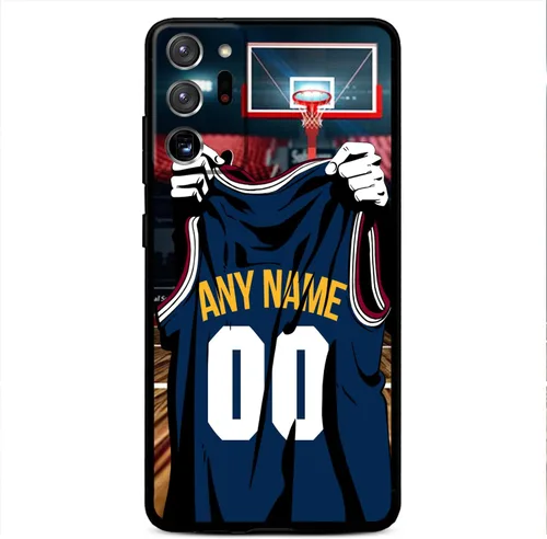 Miniatura 14 de Nombre y número personalizados, camiseta de baloncesto de Los Ángeles, funda de silicona líquida para Samsung Galaxy Note 20/20 Ultra 10 Pro Note 9