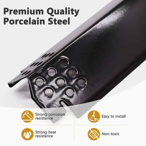 Miniatura 6 de Piezas de repuesto para parrilla Nexgrill 720-0830H, paquete de 4 tubos de quemador de parrilla y escudos de placa térmica para parrillas de gas Kit