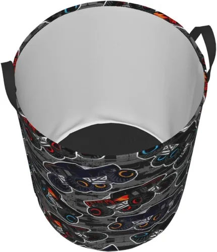 Miniatura 3 de Monster Truck - Cesta redonda para ropa sucia, para niños, cesta de almacenamiento para juguetes, organizador de ropa, para el hogar, baño