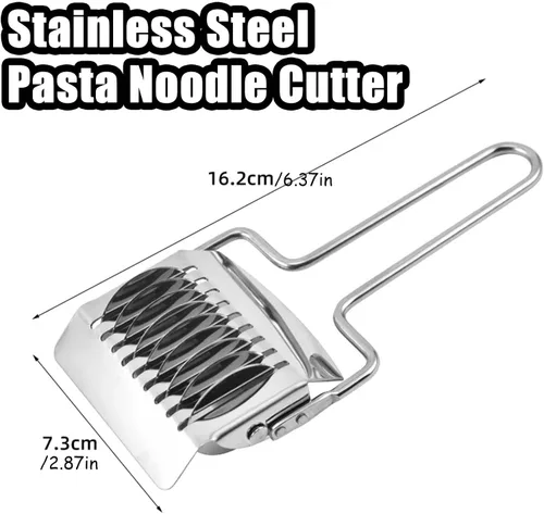 Miniatura 5 de Cortador de fideos de pasta de acero inoxidable para hacer espaguetis para hacer fideos, rodillo, cortador de masa, triturador, herramienta de cocina