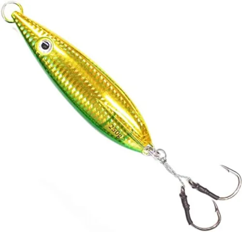 Miniatura 5 de Calissa Offshore Tackle Plantilla de caída rápida 80g 150g 250g 68kg Ganchos de asistencia 3/0 Mariposa - Plantilla de velocidad vertical de paso