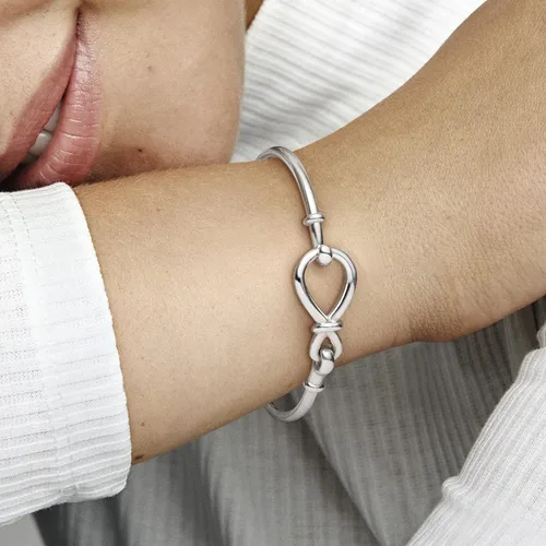 Miniatura 7 de PANDORA Pulsera de plata de ley 925 con nudo infinito, Metal