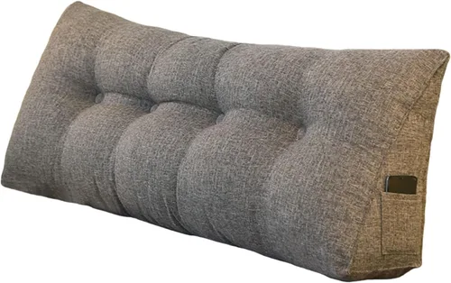 Miniatura 12 de Almohada triangular de cuña tamaño Queen, almohadas de lectura para sentarse en la cama, sofá, cojín de soporte de espalda, almohadas lumbares